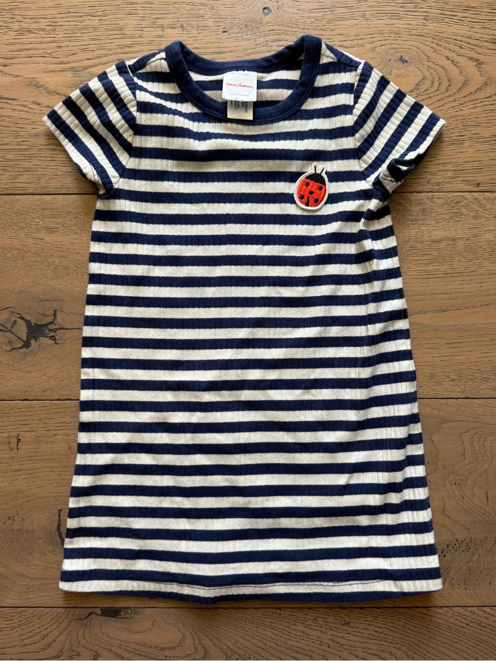 Hanna Andersson Ladybug Striped Dress 3T